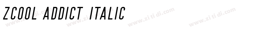 ZCOOL Addict Italic字体转换